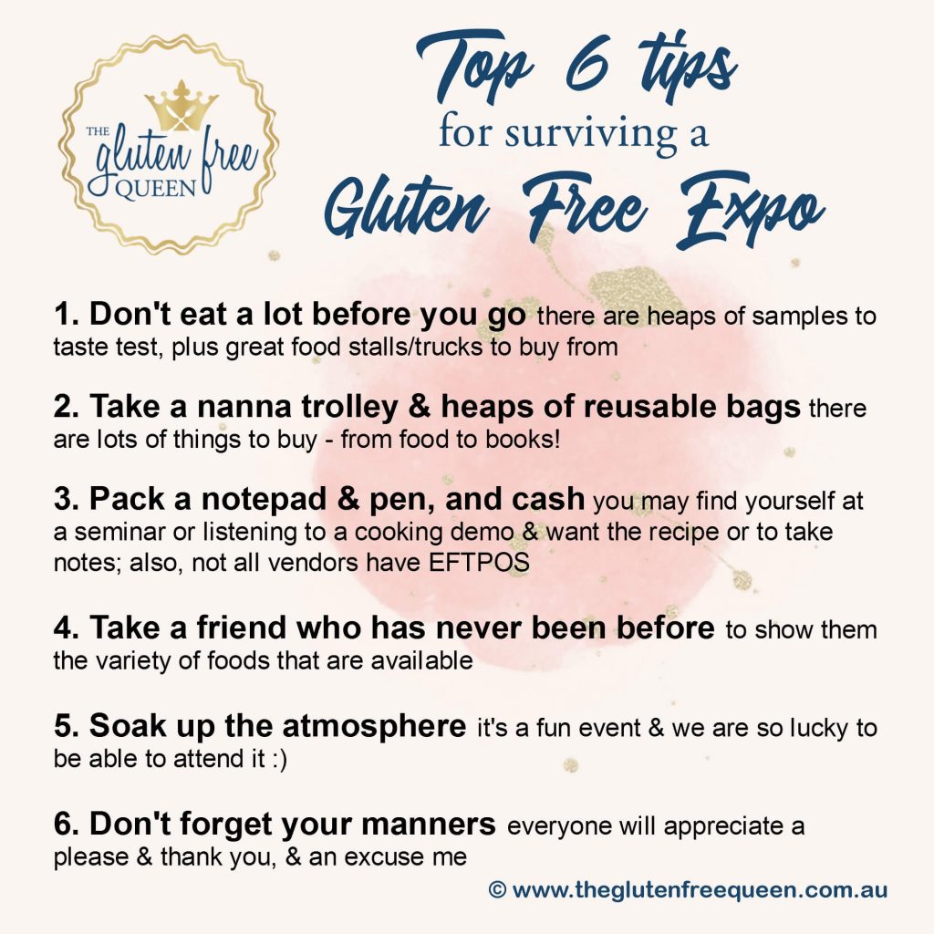Top 6 tips for surviving a gluten free expo