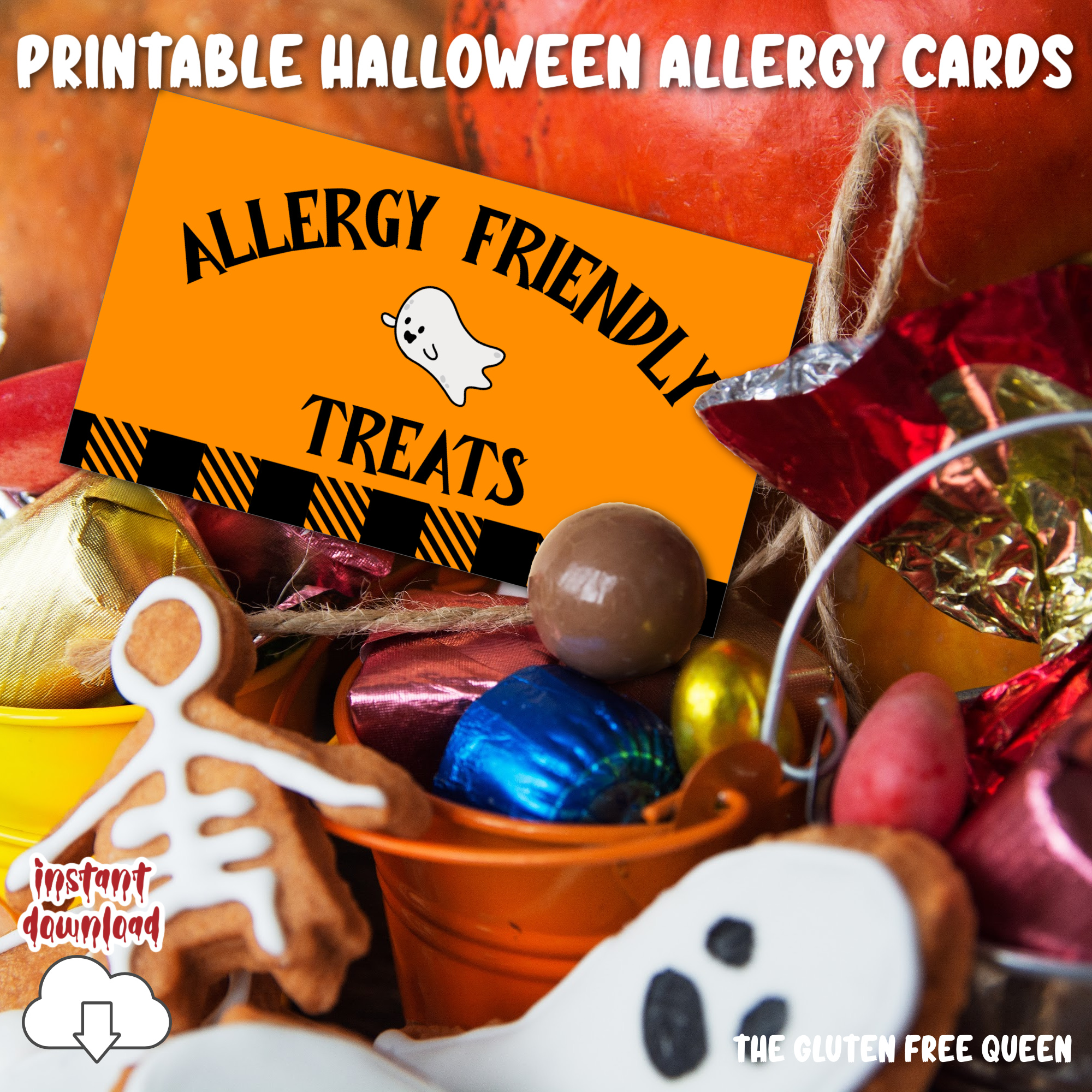 HALLOWEEN-SIGN-2024-Allergy-friendly-treats-GHOST-BLACK-ORANGE-Business-Card-MAIN-IMAGE-v2