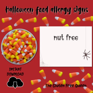 HALLOWEEN-SIGN-2024-nut-free-BLACK-ON-WHITE-spider-v2