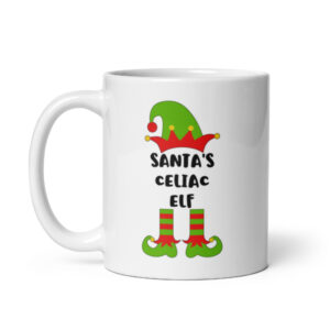 CHRISTMAS-2022-Santas-Celiac-Elf-MUG-handle-on-left