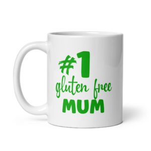 MUGS-2024-Number-1-Gluten-Free-Mum-GREEN-handle-on-left