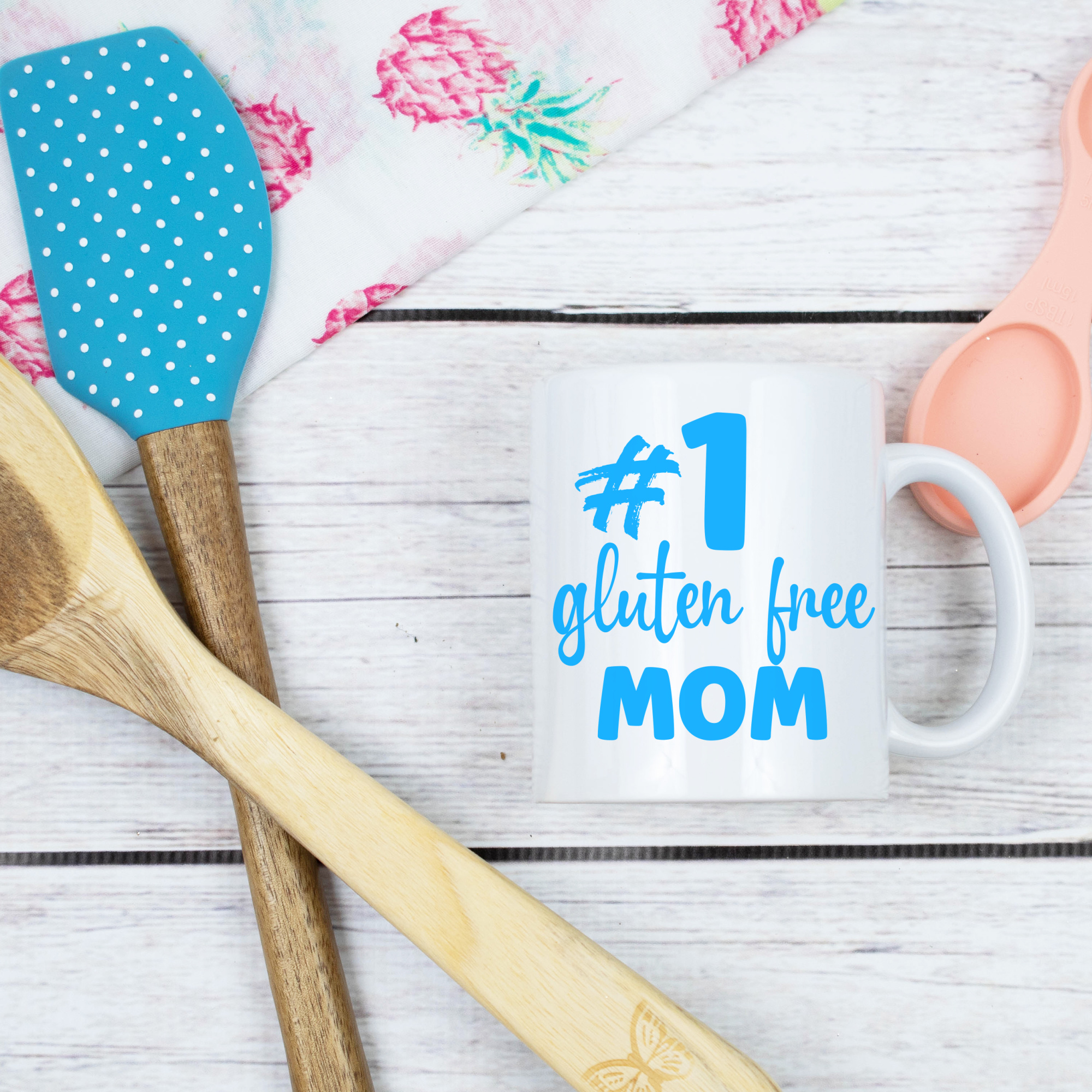 Number-1-#1-gluten-free-Mom-MUG-BLUE