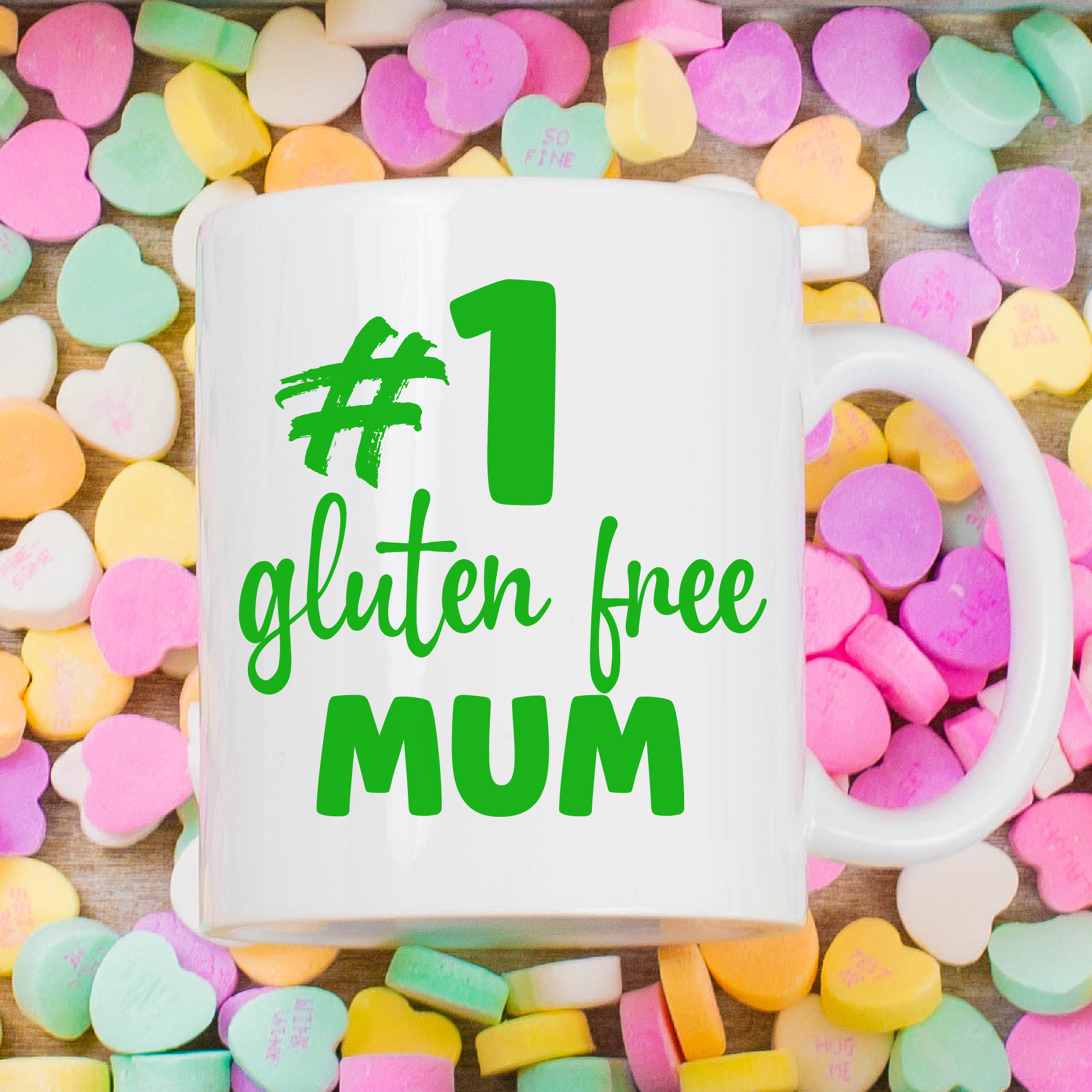 Number-1-#1-gluten-free-Mum-MUG-GREEN