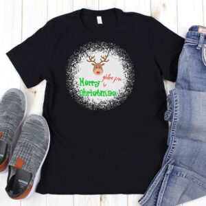 SHIRTS-2024-Merry-Gluten-Free-Christmas-REINDEER-Shirt-BLACK-1-Bella-3001-Mens