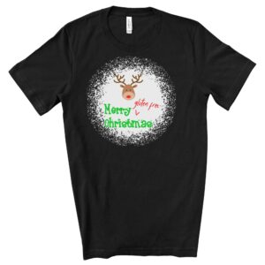 SHIRTS-2024-Merry-Gluten-Free-Christmas-REINDEER-Shirt-BLACK-3-Bella-3001-Womens