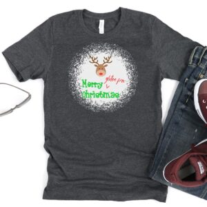 SHIRTS-2024-Merry-Gluten-Free-Christmas-REINDEER-Shirt-DARK-GREY-Heather-1-Bella-3001-Mens