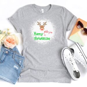 SHIRTS-2024-Merry-Gluten-Free-Christmas-REINDEER-Shirt-LIGHT-GREY-A-Heather-1-Bella-3001-Womens