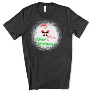 SHIRTS-2024-Merry-Gluten-Free-Christmas-SANTA-Shirt-DARK-GREY-Heather-2-Bella-3001-Mens