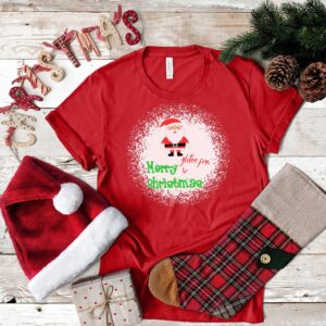 SHIRTS-2024-Merry-Gluten-Free-Christmas-SANTA-Shirt-RED-1-Bella-3001-Womens