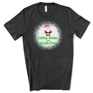 SHIRTS-2024-Santa-Knows-Im-Gluten-Free-Christmas-Shirt-DARK-GREY-Heather-2-Bella-3001-Mens