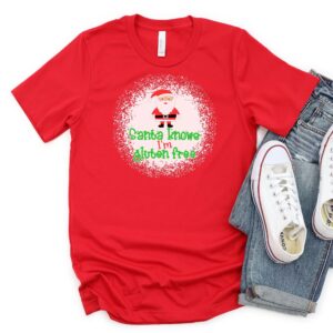 SHIRTS-2024-Santa-Knows-Im-Gluten-Free-Christmas-Shirt-RED-1-Bella-3001-Mens