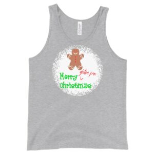 TANKS-2024-Merry-Gluten-Free-Christmas-GINGERBREAD-BOY-Tank-LIGHT-GREY-A-Heather-2-Bella-3480-Womens