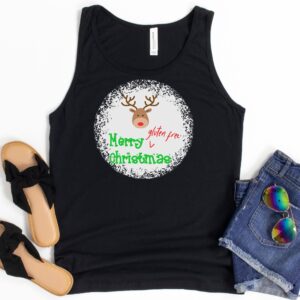 TANKS-2024-Merry-Gluten-Free-Christmas-REINDEER-Tank-BLACK-1-Bella-3480-Womens