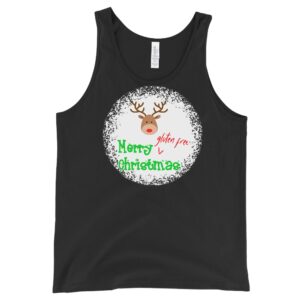 TANKS-2024-Merry-Gluten-Free-Christmas-REINDEER-Tank-BLACK-2-Bella-3480-Womens