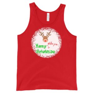 TANKS-2024-Merry-Gluten-Free-Christmas-REINDEER-Tank-RED-2-Bella-3480-Womens