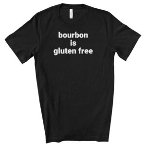 SHIRTS-2024-Bourbon-is-Gluten-Free-Shirt-BLACK-2-Bella-3001-Mens