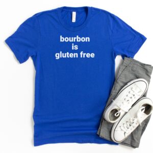 SHIRTS-2024-Bourbon-is-Gluten-Free-Shirt-BLUE-1-Bella-3001-Mens