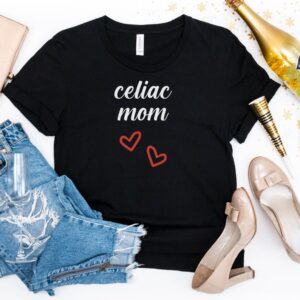 SHIRTS-2024-Celiac-Mom-Shirt-BLACK-1-Bella-3001-Womens