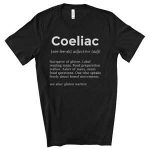 SHIRTS-2024-Coeliac-Definition-Shirt-BLACK-2-Bella-3001-Mens