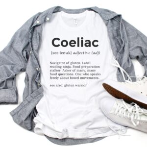 SHIRTS-2024-Coeliac-Definition-Shirt-WHITE-1-Bella-3001-Mens