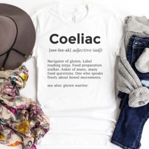 SHIRTS-2024-Coeliac-Definition-Shirt-WHITE-1-Bella-3001-Womens