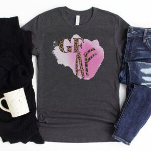 SHIRTS-2024-Gluten-Free-AF-Leopard-Print-DARK-GREY-Heather-1-Bella-3001-Womens