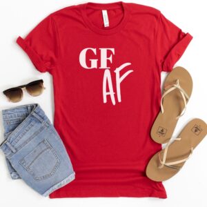 SHIRTS-2024-Gluten-Free-AF-RED-1-Bella-3001-Womens