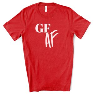 SHIRTS-2024-Gluten-Free-AF-RED-2-Bella-3001-Womens