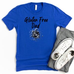 SHIRTS-2024-Gluten-Free-Dad-Drums-Shirt-BLUE-1-Bella-3001-Mens