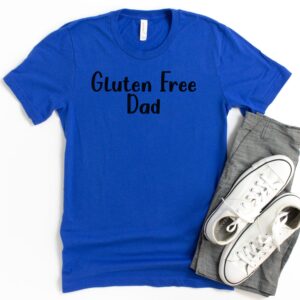 SHIRTS-2024-Gluten-Free-Dad-Shirt-BLUE-1-Bella-3001-Mens