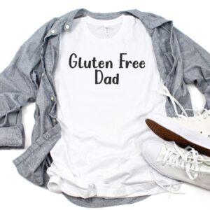 SHIRTS-2024-Gluten-Free-Dad-Shirt-WHITE-1-Bella-3001-Mens