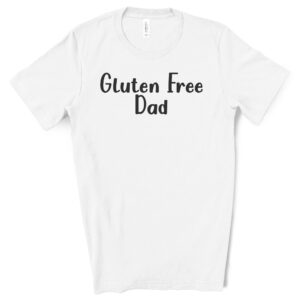 SHIRTS-2024-Gluten-Free-Dad-Shirt-WHITE-2-Bella-3001-Mens