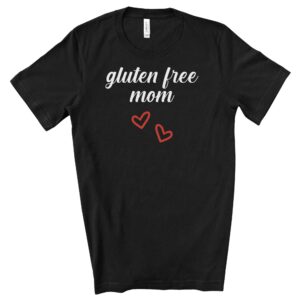 SHIRTS-2024-Gluten-Free-Mom-Shirt-BLACK-2-Bella-3001-Womens