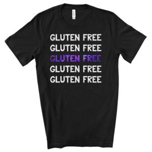 SHIRTS-2024-Gluten-Free-Repeat-Shirt-PURPLE-on-BLACK-2-Bella-3001-Mens