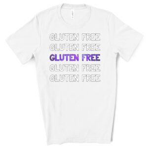 SHIRTS-2024-Gluten-Free-Repeat-Shirt-PURPLE-on-WHITE-2-Bella-3001-Womens