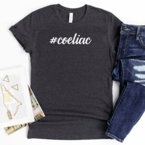 SHIRTS-2024-Hashtag-Coeliac-Shirt-DARK-GREY-Heather-1-Bella-3001-Womens