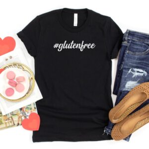 SHIRTS-2024-Hashtag-Gluten-Free-Shirt-BLACK-1-Bella-3001-Womens