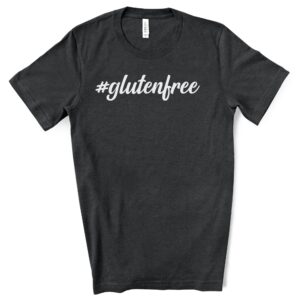 SHIRTS-2024-Hashtag-Gluten-Free-Shirt-DARK-GREY-Heather-2-Bella-3001-Mens