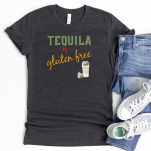 SHIRTS-2024-Tequila-is-Gluten-Free-Shirt-DARK-GREY-Heather-1-Bella-3001-Womens