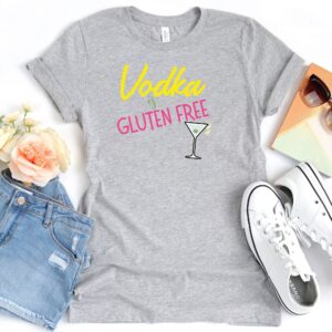 SHIRTS-2024-Vodka-is-Gluten-Free-Shirt-COLOUR-on-LIGHT-GREY-A-Heather-1-Bella-3001-Womens