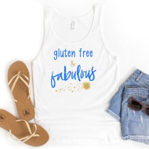 TANKS-2024-Gluten-Free-And-Fabulous-Tank-WHITE-1-Bella-3480-Womens