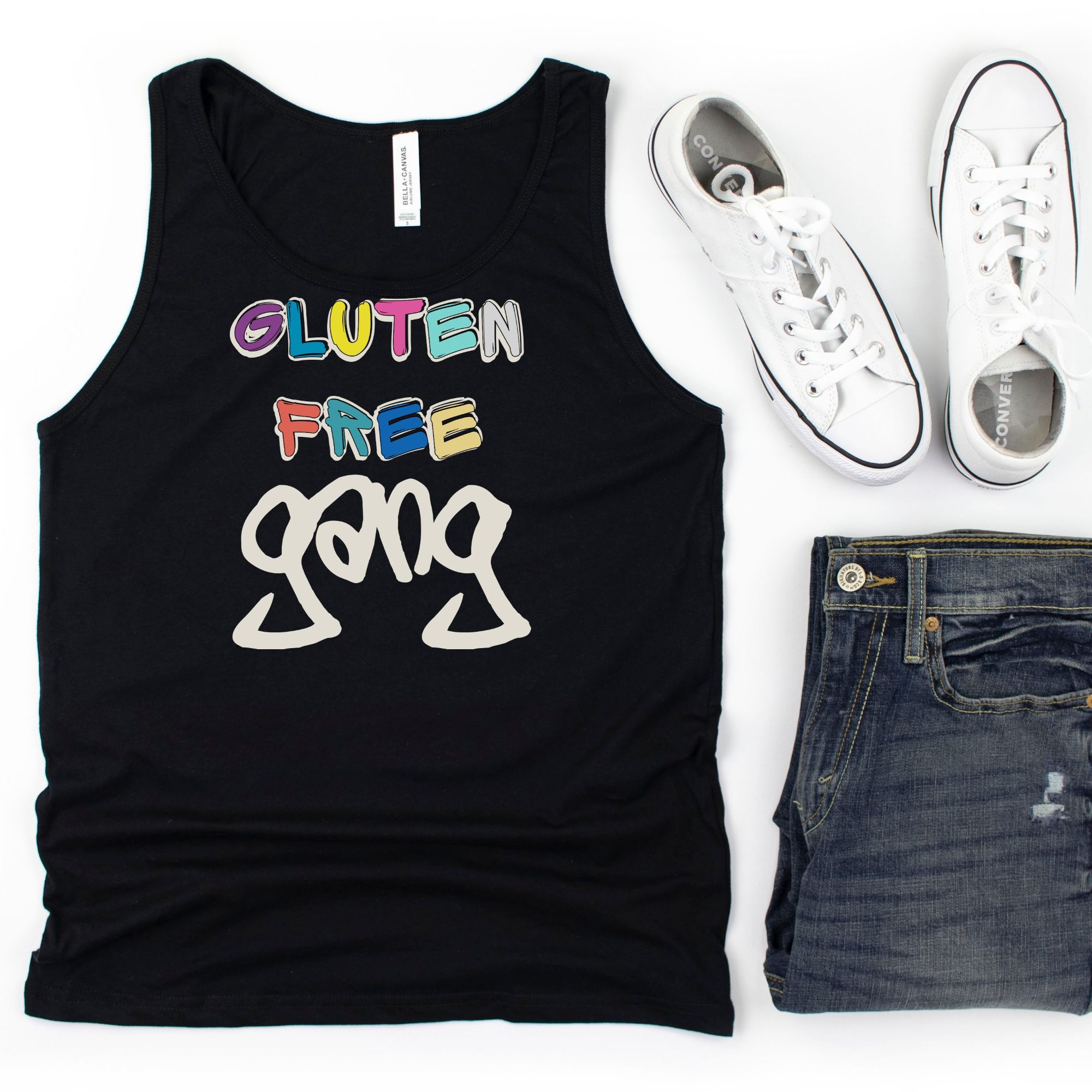 TANKS-2024-Gluten-Free-Gang-Tank-BLACK-1-Bella-3480-Mens