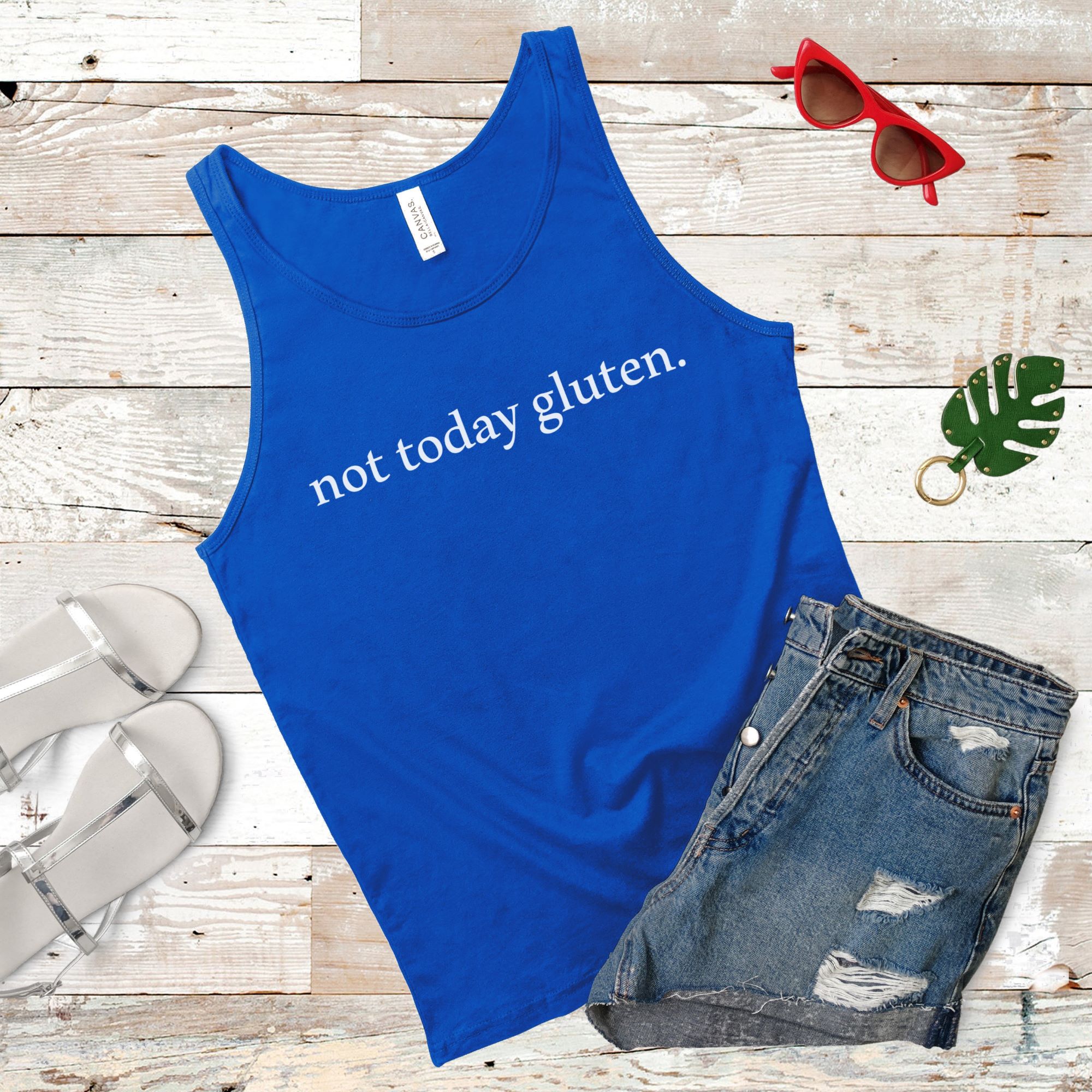 TANKS-2024-Not-Today-Gluten-Tank-BLUE-1-Bella-3480-Womens