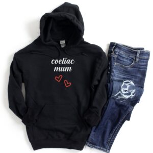 HOODIES-2024-Coeliac-Mum-Hoodie-BLACK-1-Gildan-18500-Womens
