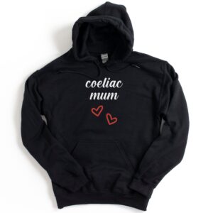 HOODIES-2024-Coeliac-Mum-Hoodie-BLACK-2-Gildan-18500-Womens