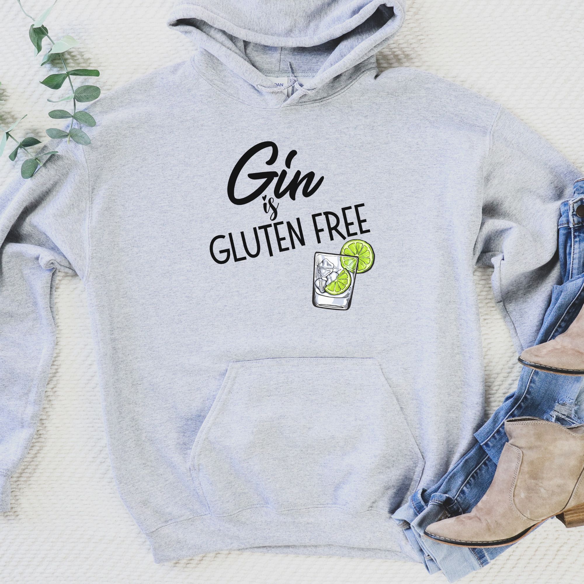 HOODIES-2024-Gin-is-Gluten-Free-Hoodie-LIGHT-GREY-1-Gildan-18500-Womens