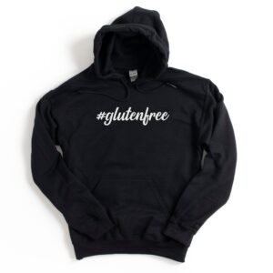 HOODIES-2024-Hashtag-Gluten-Free-Hoodie-BLACK-2-Gildan-18500-Womens