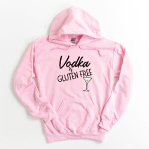 HOODIES-2024-Vodka-is-Gluten-Free-Hoodie-PINK-2-Gildan-18500-Womens