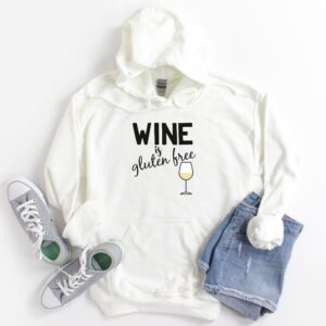 HOODIES-2024-Wine-is-Gluten-Free-Hoodie-WHITE-1-Gildan-18500-Womens