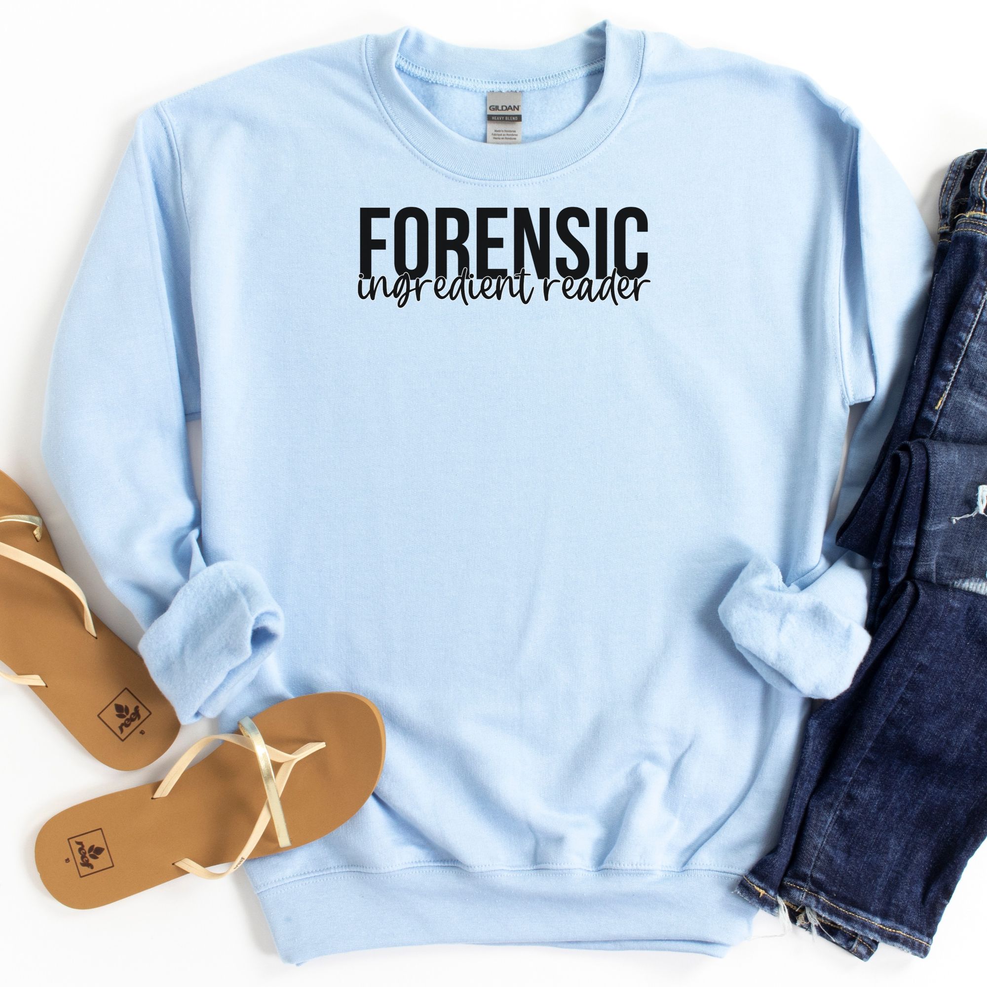 JUMPERS-2024-Forensic-Ingredient-Reader-Jumper-BLUE-1-Gildan-18000-Womens